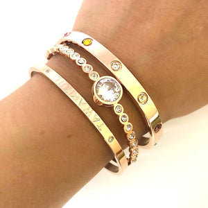 Have Tawakkul - Rose Gold Plated Cuff Bangle