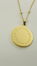 Load and play video in Gallery viewer, RUMInate Collection - Rumi Quote Necklace (18K Yellow Gold Plated)
