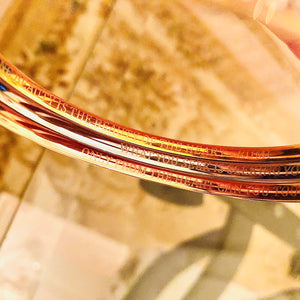 RUMInate Collection - Rumi quotes Rose Gold Plated Bangle