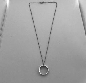 Circle of Strength Necklace - Mirror Finish Stainless Steel