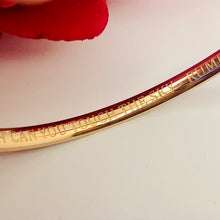 Load image into Gallery viewer, RUMInate Collection - Rumi quotes Rose Gold Plated Bangle
