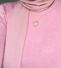 Load image into Gallery viewer, Circle of Strength Necklace  - 18K Yellow Gold Plated
