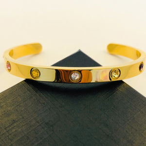 Have Tawakkul - Gold Plated Cuff Bangle