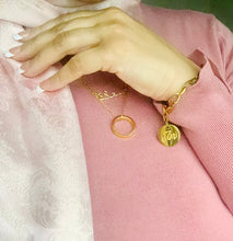 Load image into Gallery viewer, Circle of Strength Necklace  - 18K Yellow Gold Plated
