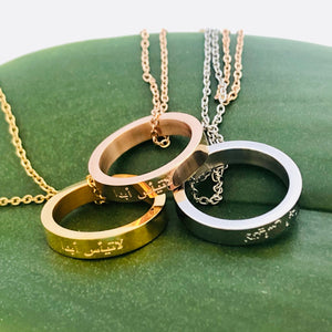 Circle of Strength Necklace  - 18K Yellow Gold Plated