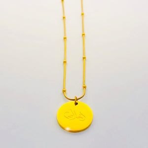 Sincerity Coin Necklace - 18K Yellow Gold Plated