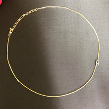 Load image into Gallery viewer, Rolled Gold Initial Necklace  - letter N
