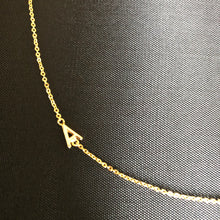 Load image into Gallery viewer, Rolled Gold Initial Necklace - letter A
