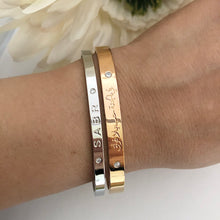 Load image into Gallery viewer, Paradise Rose Gold Plated Cuff Bangle
