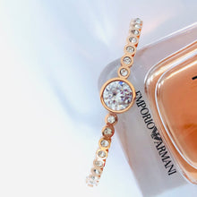 Load image into Gallery viewer, Sabr ~ this too shall pass Rose Gold Plated Bangle
