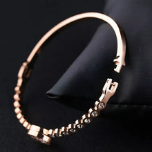 Load image into Gallery viewer, Sabr ~ this too shall pass Rose Gold Plated Bangle
