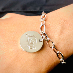 Tawakkul Charm Bracelet - 18K White Gold Plated