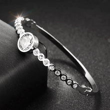 Load image into Gallery viewer, Sabr ~ this too shall pass - Silver Tone Bangle (Premium Stainless Steel)
