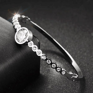 Sabr ~ this too shall pass - Silver Tone Bangle (Premium Stainless Steel)