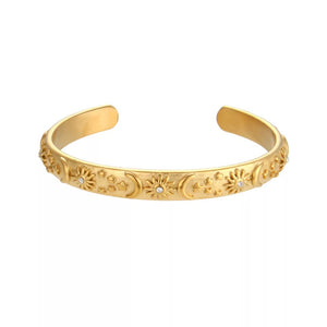 Celestial Collection - Samawi antique gold style bangle