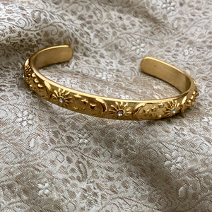 Celestial Collection - Samawi antique gold style bangle
