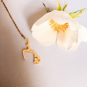 Sabrin - Signature lariat necklace in 18K Rose Gold plated