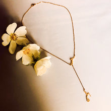 Load image into Gallery viewer, Sabrin - Signature lariat necklace in 18K Rose Gold plated

