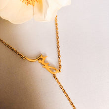 Load image into Gallery viewer, Sabrin - Signature lariat necklace in 18K Rose Gold plated
